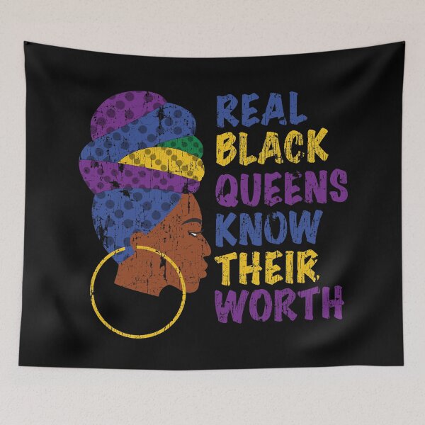 Item preview, Real Black Queens Know Their Worth designed and sold by blackartmatters.