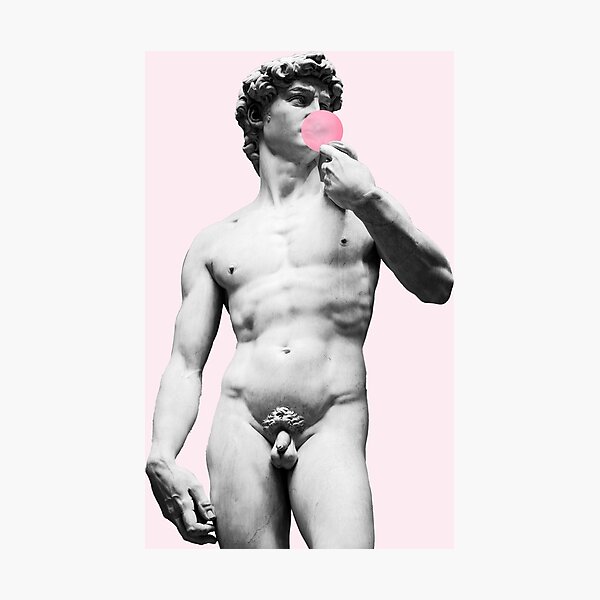 Item preview, David blowing a bubble with pink bubblegum designed and sold by ZANGRAM.