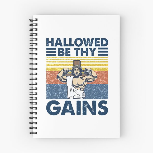 Item preview, Hallowed Be Thy Gains Jesus Gym Vintage  designed and sold by jaydinwal58.