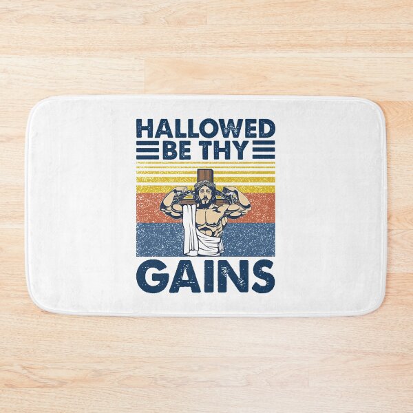 Item preview, Hallowed Be Thy Gains Jesus Gym Vintage  designed and sold by jaydinwal58.