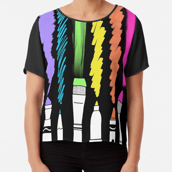 Dark Art Day Chiffon Top