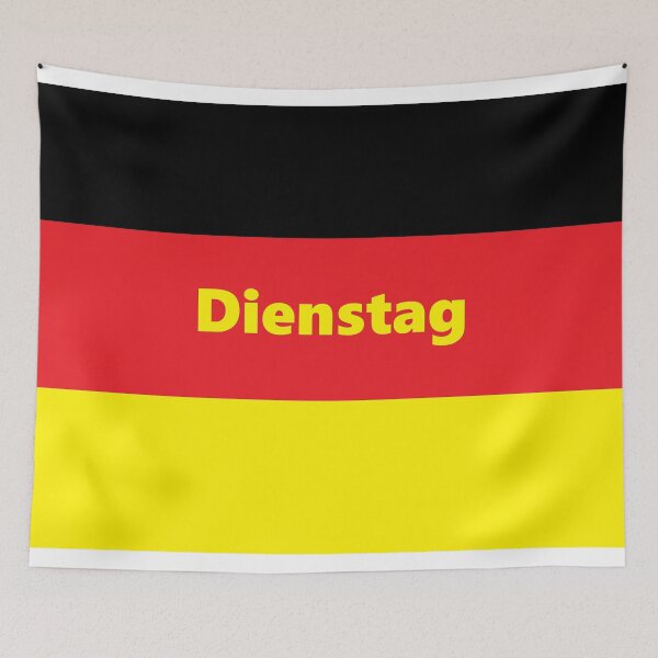 Item preview, Dienstag - Tuesday in German designed and sold by farmbrough.