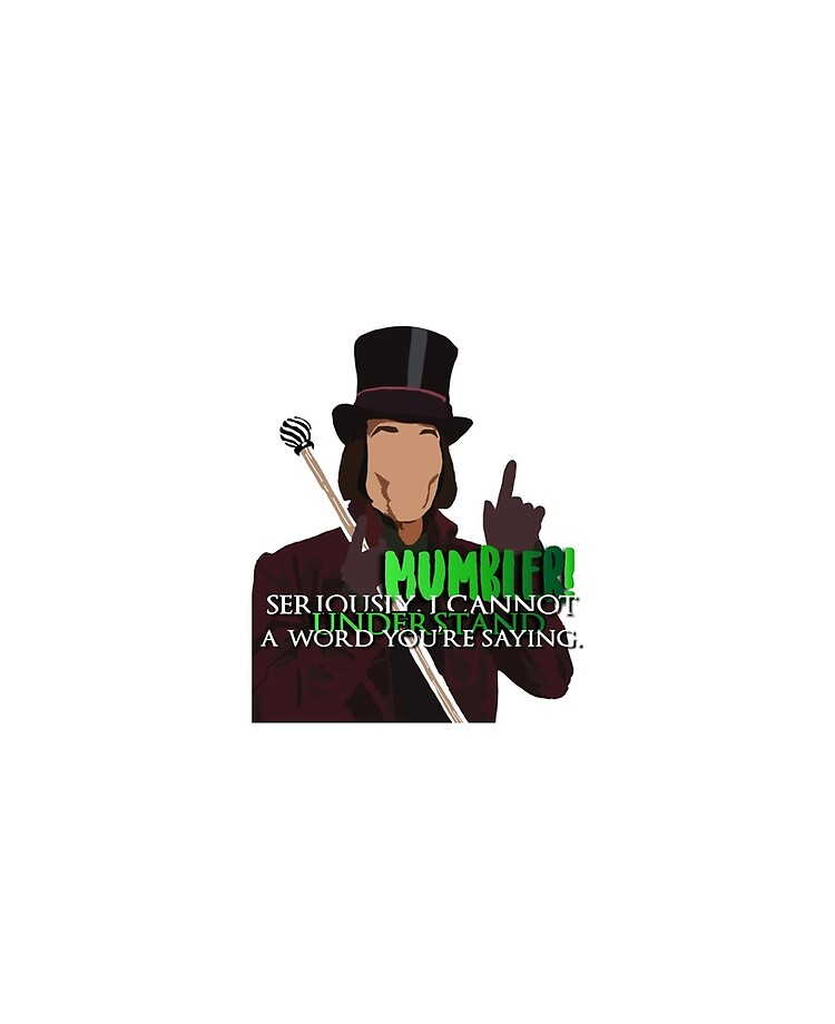 MUMBLER! Willy Wonka Johnny Depp iPad Case & Skin for Sale by  heavencxnwait