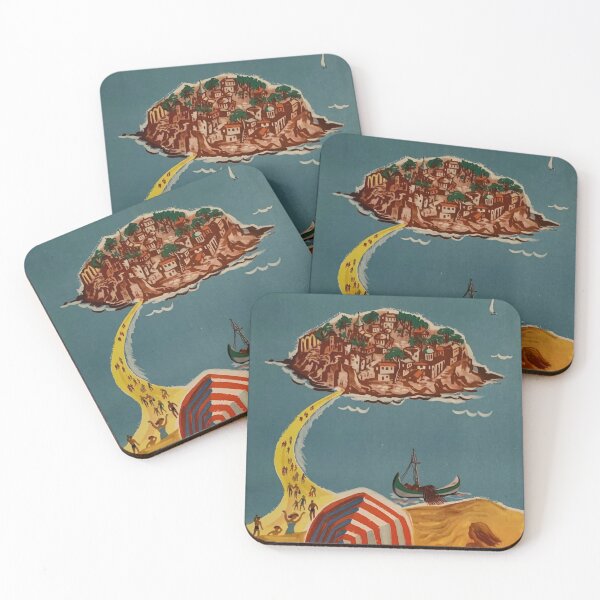 Item preview, Bulgarien Nessebar vintage travel poster designed and sold by stickart-marek.