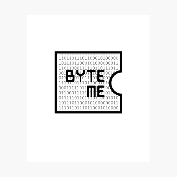 Item preview, Byte me (not bite me) designed and sold by Rhu Creations.