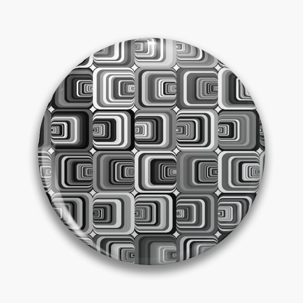 Item preview, Black and White Psychedelic Squares  designed and sold by MelindaLedsome.