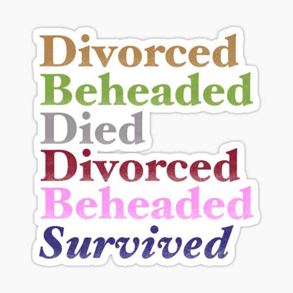 Six The Musical Quotes Six The Musical Quote" Sticker By Kelleym123 | Redbubble