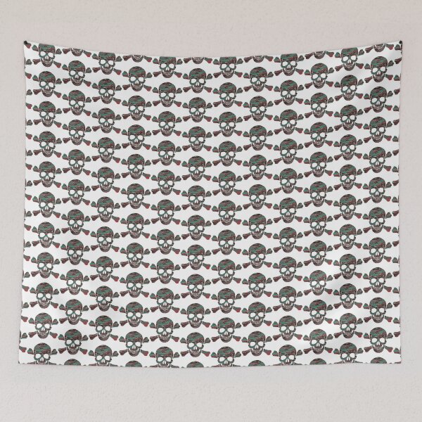 Item preview, TETE DE MORT BL/V/N M.EGVA designed and sold by Atelier-M-EGVA.