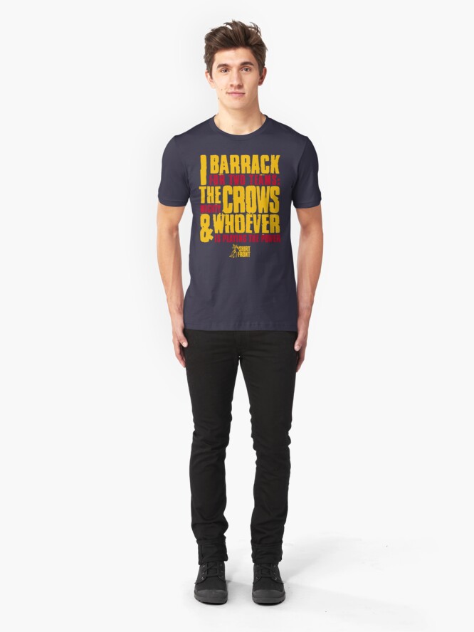 Alternate view of Two Teams: Crows Slim Fit T-Shirt