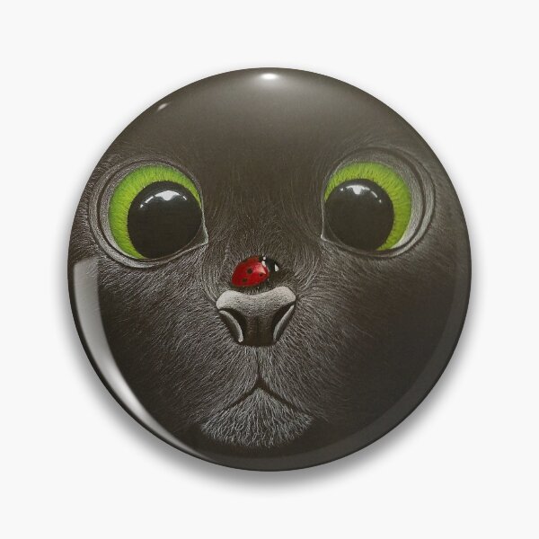 Item preview, Gato negro con mariquita designed and sold by Zozo11.