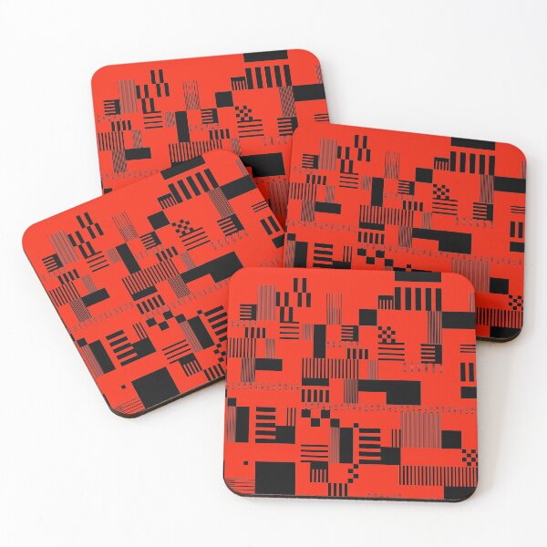 Item preview, Dazzle modernist pattern red designed and sold by Aaron Dunn.