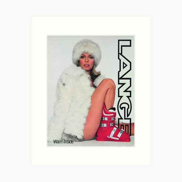 Lange Ski Girl - Warm Inside Art Print
