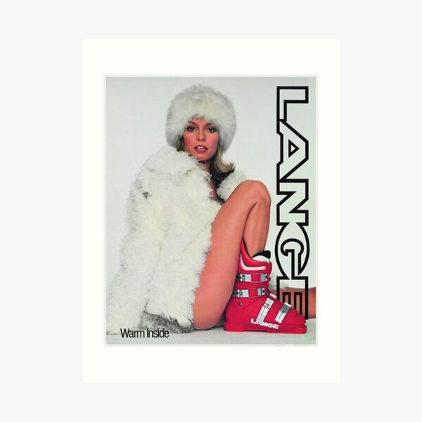 Lange Ski Girl - Warm Inside Art Print