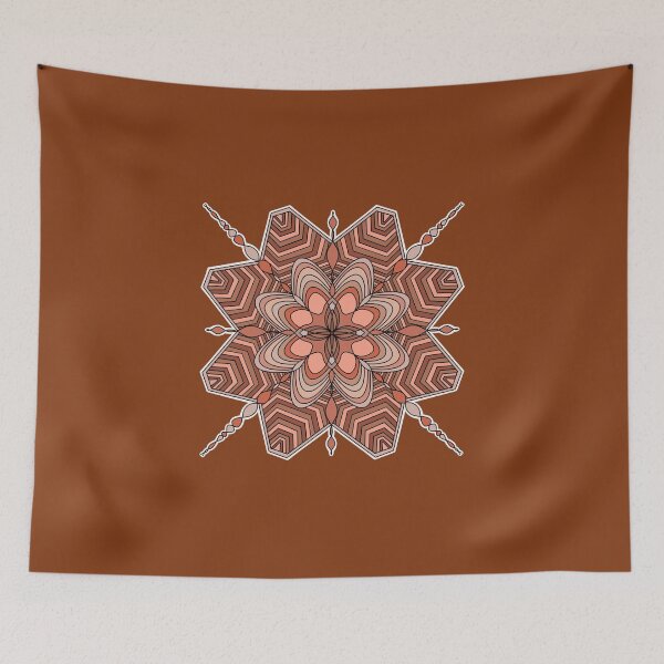 Item preview, Detailed pink/peach mandala design designed and sold by t-r-e-x--.