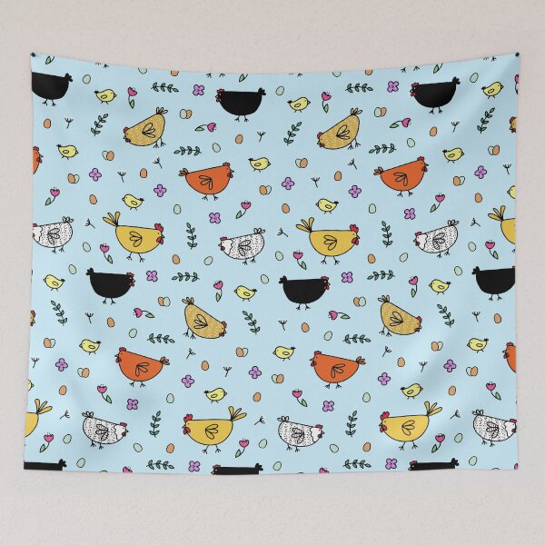 Item preview, Colorful Chicken Pattern designed and sold by Rachael Martin.