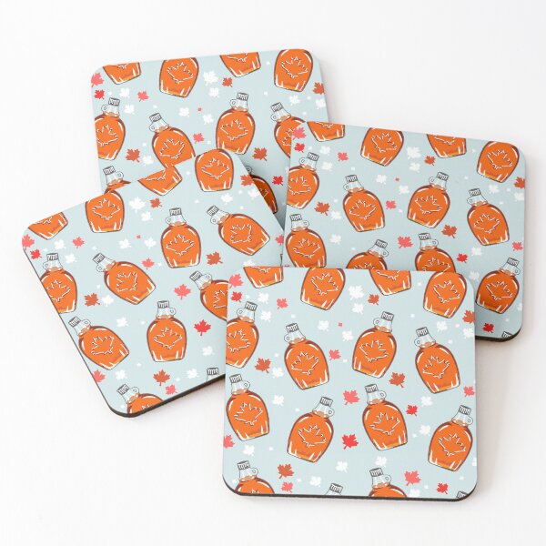 Item preview, Canadian Maple Syrup Pattern, Light Blue designed and sold by tanyadraws.