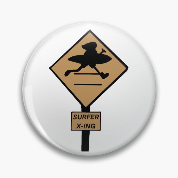 Item preview, surfer crossing designed and sold by izzysbiz.