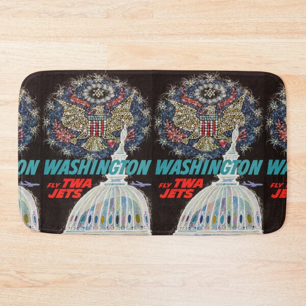 Item preview, Washington vintage travel poster designed and sold by stickart-marek.