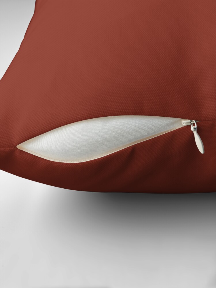 Thumbnail 2 of 4, Pillow, PLAIN SOLID BURNT UMBER 100 SHADES OF BROWN ON OZCUSHIONS designed and sold by ozcushions.