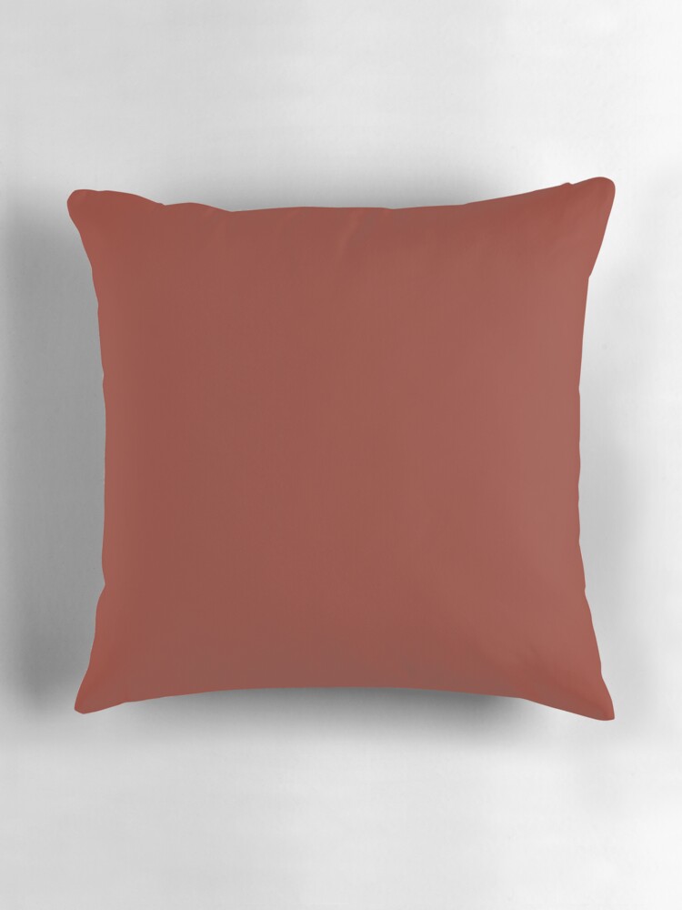 Thumbnail 3 of 4, Pillow, PLAIN SOLID BURNT UMBER 100 SHADES OF BROWN ON OZCUSHIONS designed and sold by ozcushions.