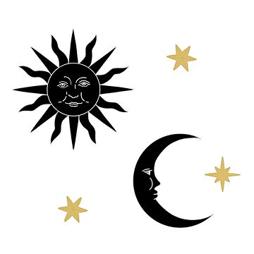 Artwork thumbnail, sun and moon celestial design pack by Shreya Somani
