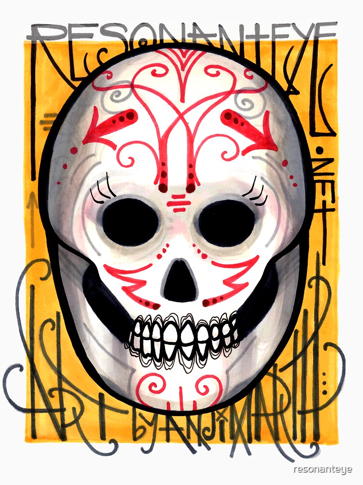 resonanteye sugar skull shirt by resonanteye