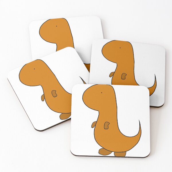 Item preview, Orange Dino Friend designed and sold by hkaeyer.