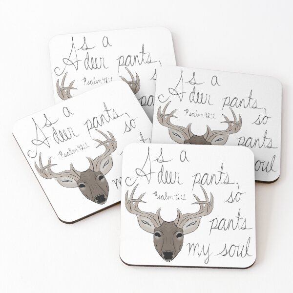 Item preview, Psalm 42:1 as a deer pants designed and sold by Mustard-Seeds.