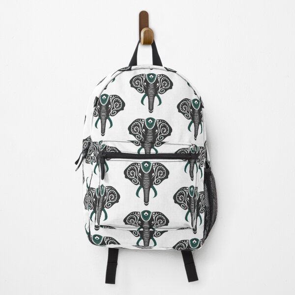 Item preview, Geometric Mandala Elephant Teal Henna Inspired designed and sold by AlwaysGrowing.