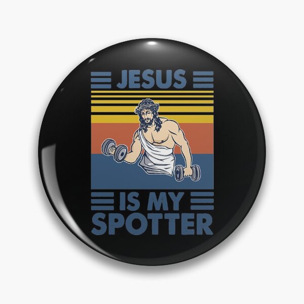Item preview, Jesus Is My Spotter Jesus Gym Vintage   designed and sold by Carloscar112.