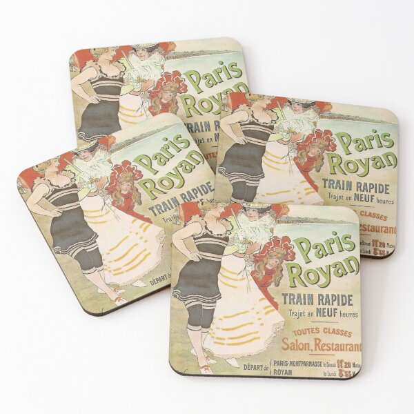 Item preview, Paris Royan vintage travel poster designed and sold by stickart-marek.