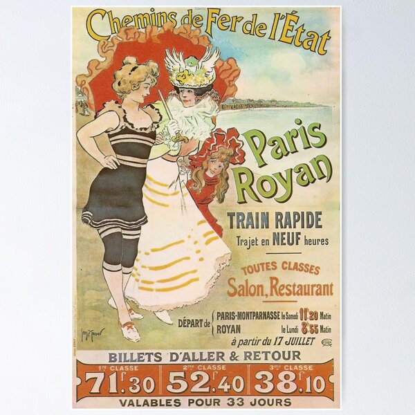 Item preview, Paris Royan affiche vintage designed and sold by stickart-marek.