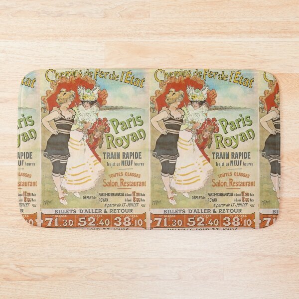 Item preview, Paris Royan vintage travel poster designed and sold by stickart-marek.