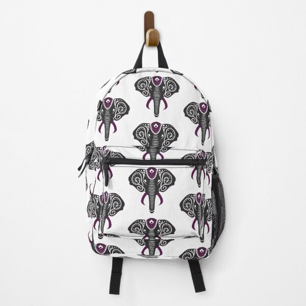 Item preview, Geometric Mandala Elephant Purple Henna Inspired designed and sold by AlwaysGrowing.