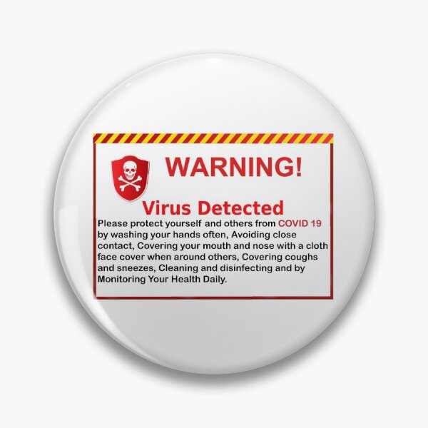 Item preview, Corona virus Warning  designed and sold by gimhan.
