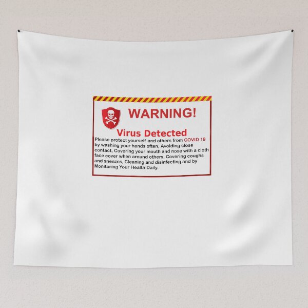 Item preview, Corona virus Warning  designed and sold by gimhan.