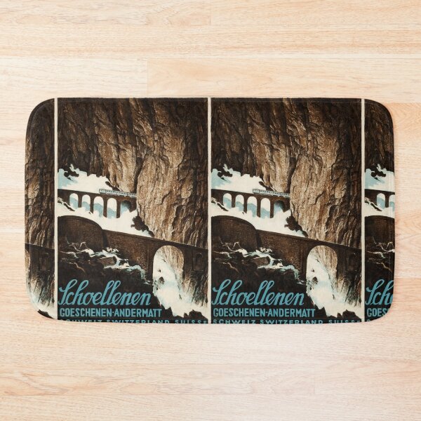 Item preview, Schoellenen Goeschenen vintage travel poster designed and sold by stickart-marek.