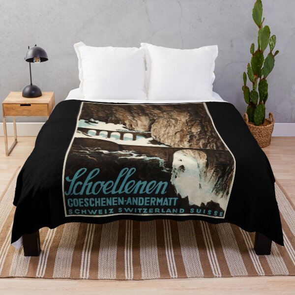 Item preview, Schoellenen Goeschenen vintage travel poster designed and sold by stickart-marek.