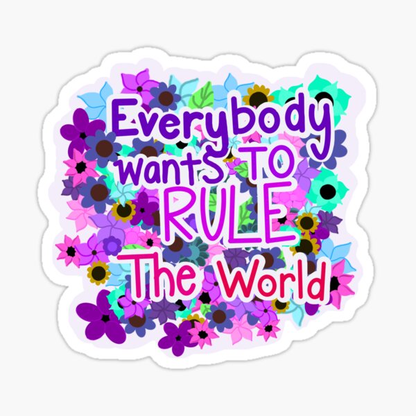 Everybody Wants To Rule The World Tears For Fears Lyrics Sticker