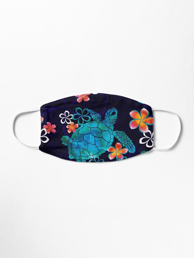 Alternate view of Sea Turtle with Flowers Mask