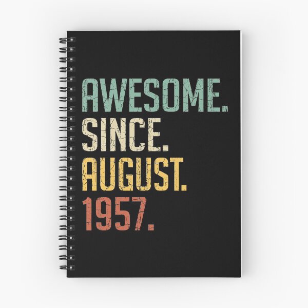 Item preview, Awesome Since August 1957 63rd Birthday Gift 63 Years Old Vintage August 1957 designed and sold by Takatv.