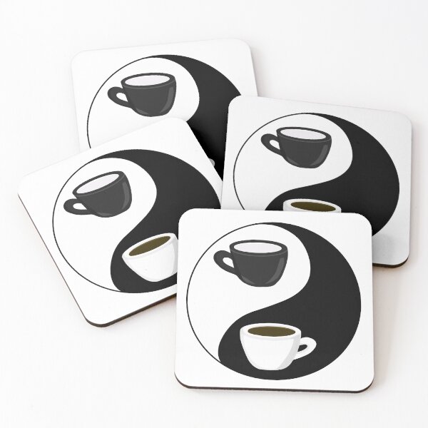 Item preview, Black and white mug in yin yang symbol designed and sold by FoxsJob.