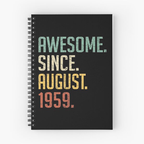Item preview, Awesome Since August 1959 61st Birthday Gift 61 Years Old Vintage August 1959 designed and sold by Takatv.