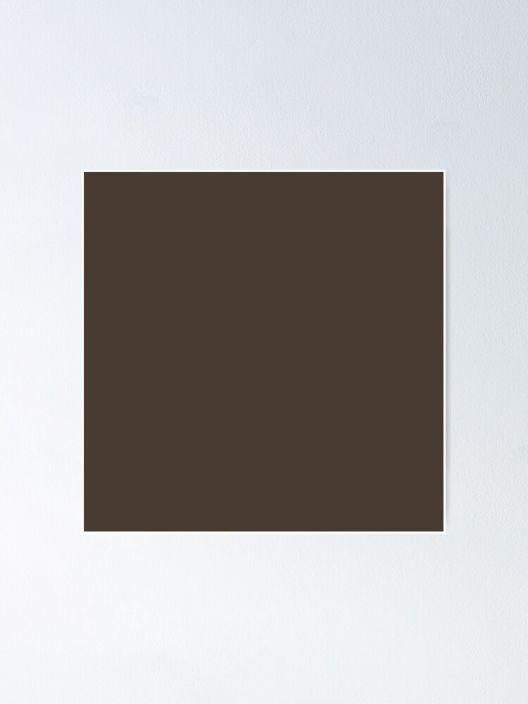 PLAIN SOLID DEEP TAUPE - 100 SHADES OF BROWN ON OZCUSHIONS | Poster