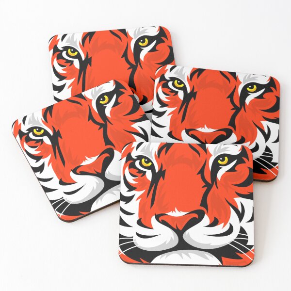 Item preview, RED TIGER -   A fabulous image of a tiger mask – ready to brighten your thoughts.. With this striking design you won’t have to wait too long to find some company.. designed and sold by JOHNC1.
