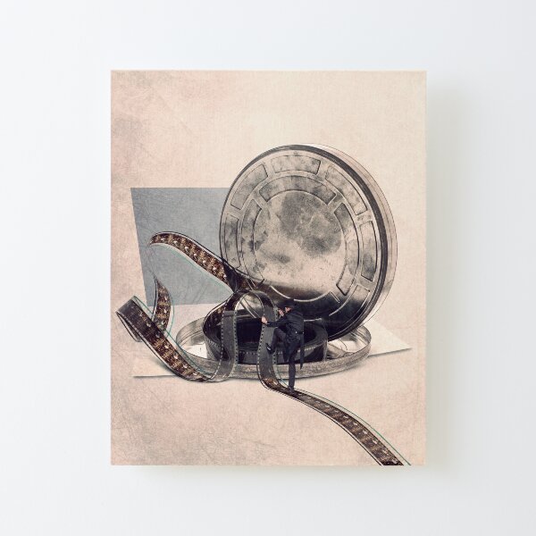 Cinema and illustration print Canvas Mounted Print