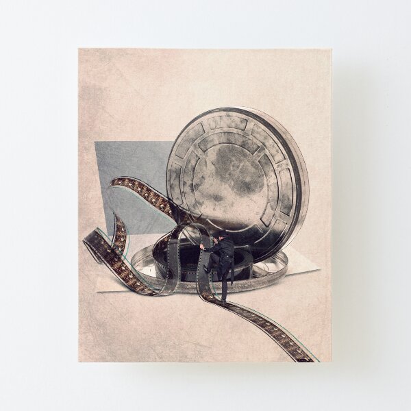 Cinema and illustration print Canvas Mounted Print