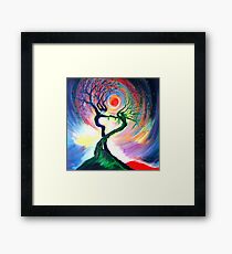 'Dancing tree spirits' by annie b. Framed Print