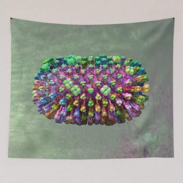 Item preview, Rainbow Flu Pale Green designed and sold by Russell Kightley.