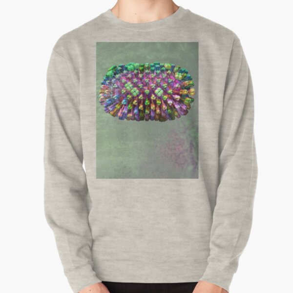 Rainbow Flu Pale Green Pullover Sweatshirt